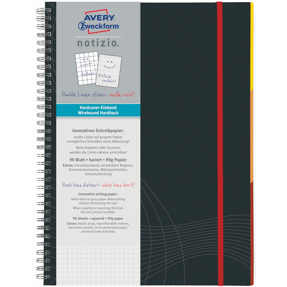 Avery Zweckform Collegeblock Notizio 7025 Din Kariert Register Brevo Se