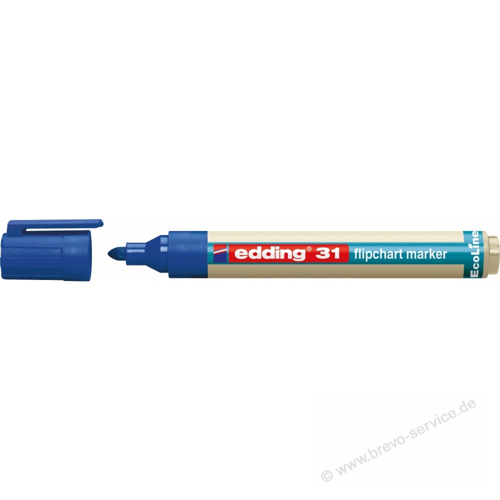 Edding Flipchartmarker 31 EcoLine 4-31003 1,5 - 3 Mm Blau, Brevo-service.de