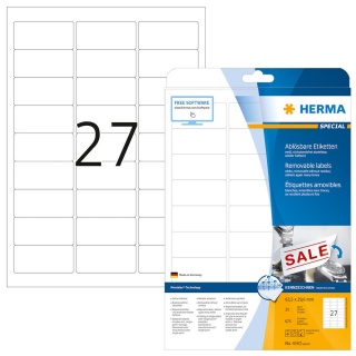 Herma Preis-Etiketten 4347 Movables wei ablsbar 675er Pack